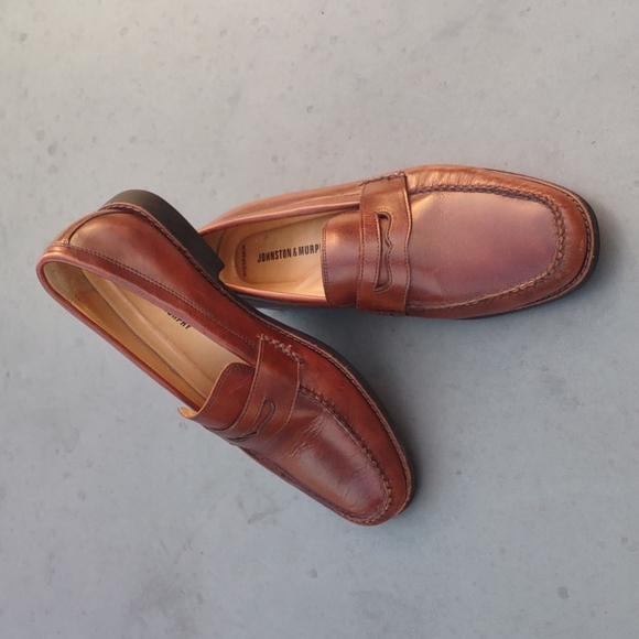 JOHNSTON MURPHY Men's Ainsworth Penny 20-7796 Mahogany - Picture 1 of 17